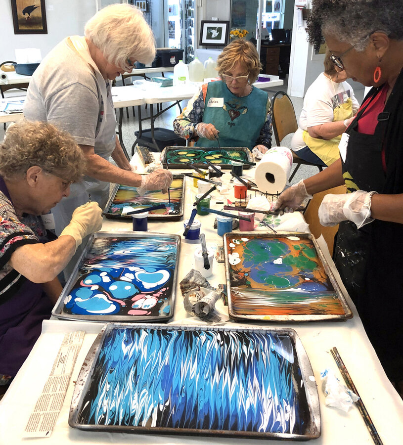 Paper Marbling Workshop with Peggy J. Wertheim - Morean Arts Center