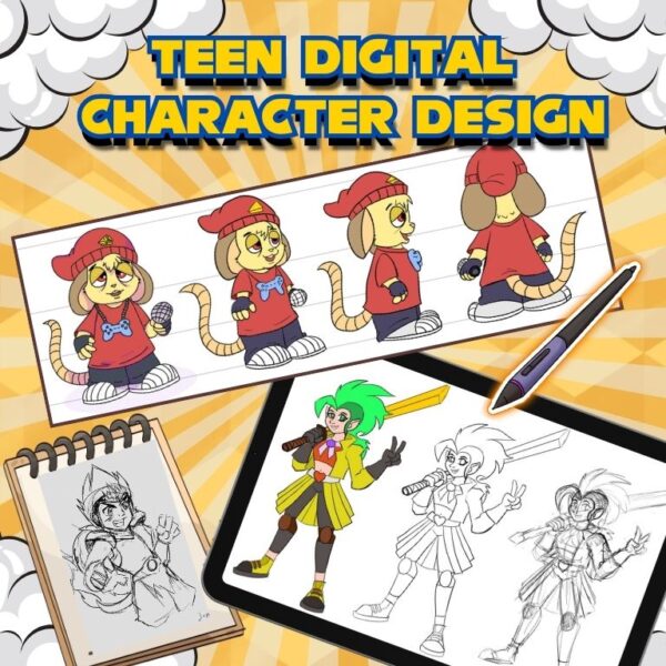 Digital Character Examples Digital Character Design for Teens with Jenn Dupree - Morean Arts Center